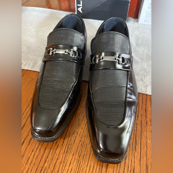 Black Leather Men's Shoes. Antonio Corelli Elite. Size 8.5 - Picture 1 of 6